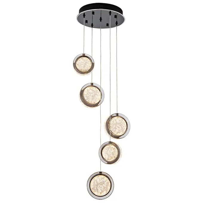 P4685 elegant pendant light silver